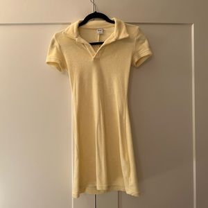 Tna Crest Dress - yellow terrycloth size 2XS